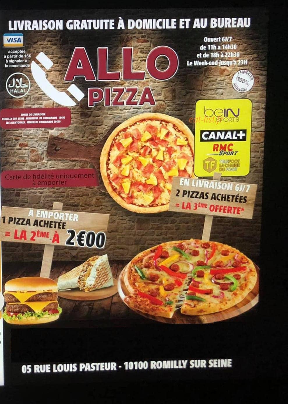 Allo Pizza Romilly Sur Seine Menu Et Photos