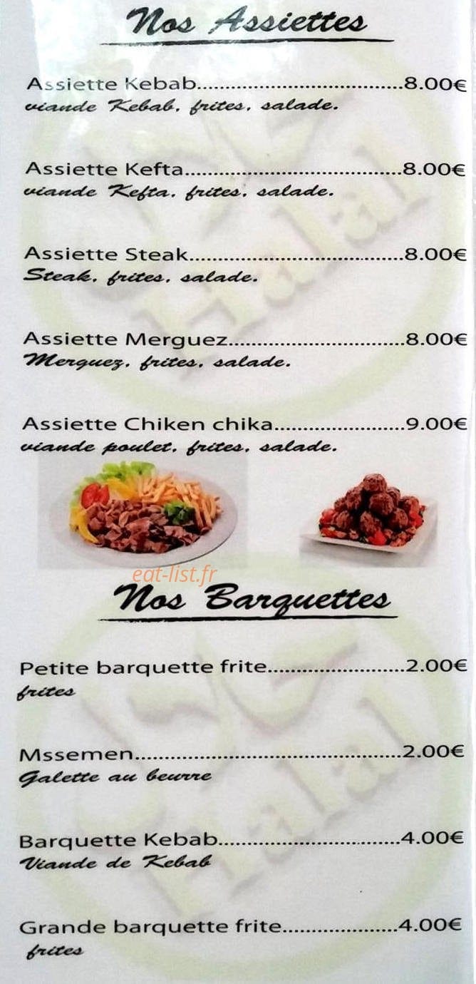 Le Casablanca Carcassonne Menu Et Photos