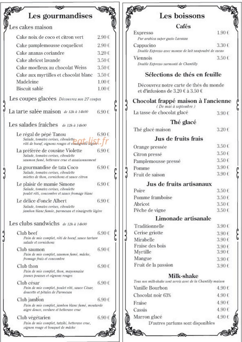 Chez Marinette Saint Etienne Menu Et Photos