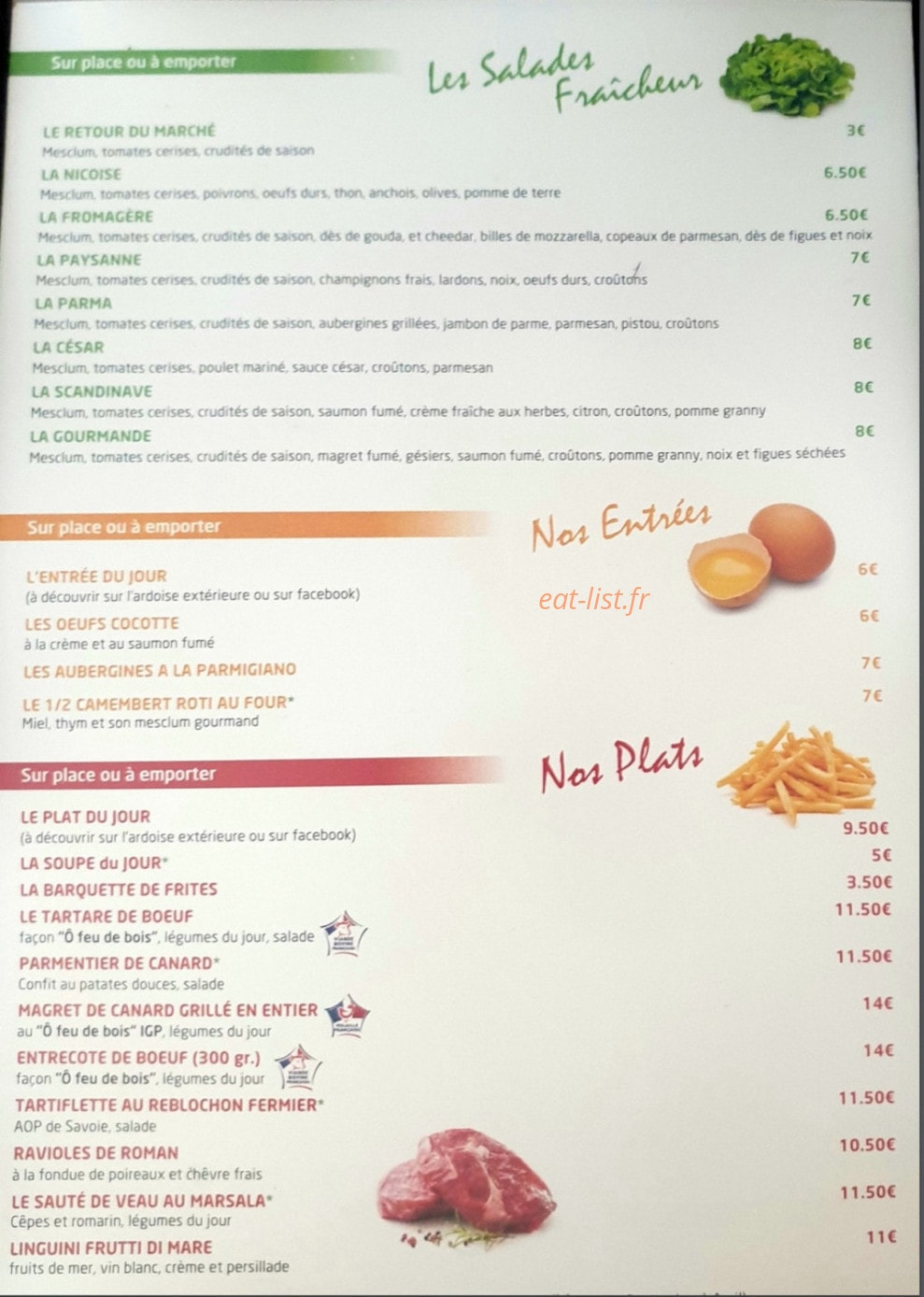 Ô feu de bois à Coueron menu et photos