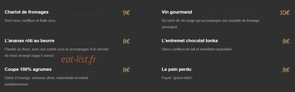 Le terroir des bons vivants à Le Cendre menu et photos