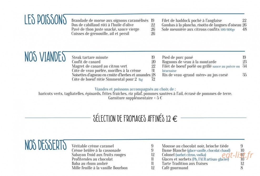 Le Ballon des Ternes à Paris 17 menu et photos