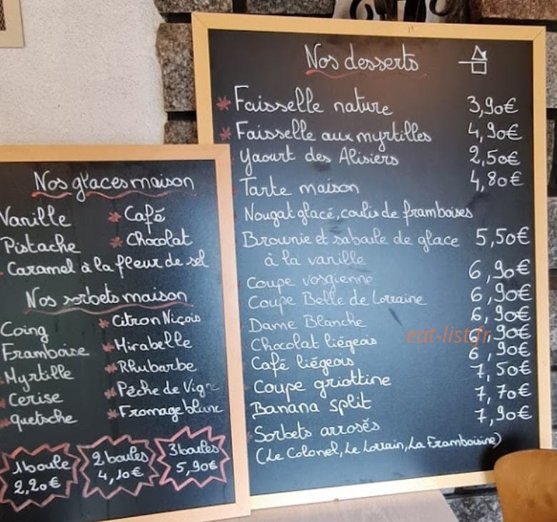 Le Chalet Du Lac Des Corbeaux La Bresse Menu Et Photos