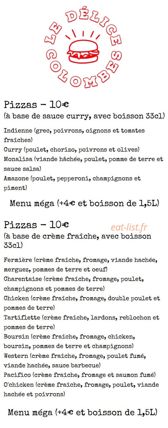 Le D Lice Colombes Colombes Menu Et Photos