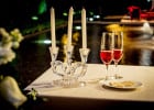3 menus à petits prix pour la St Valentin   - Bougeoirs et verres à champagne  