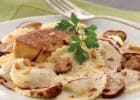 Bistro Romain propose des repas italiens  - Tortelli aux cèpes et foie gras de canard  