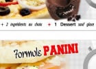Détails des formules midi 2014 Pizza Time  - Formule pizza et formule Panini  