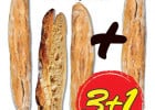 Les promotions Boulangerie Marie Blachère  - 4 baguettes pour le prix de 3  