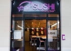 Les sacs réutilisables d’Eat Sushi  - Entrée d'un resto Eat Sushi à Bussy St George  