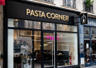 Matt Pokora ouvre un nouveau restaurant de pâtes à Paris  - Devanture du Pasta Corner  