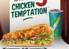 Menu Etudiant et Chicken Temptation chez Subway  - Chicken Temptation  