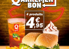 Quick : son menu Quarrément Bon ! a tout pour séduire  - Menu Quarrément Bon !  