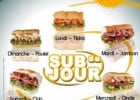 Subway et ses sub du jour à 2,90 €!  - Sub du jour  