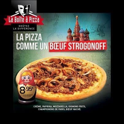  La Pizza comme un Boeuf Strogonoff  