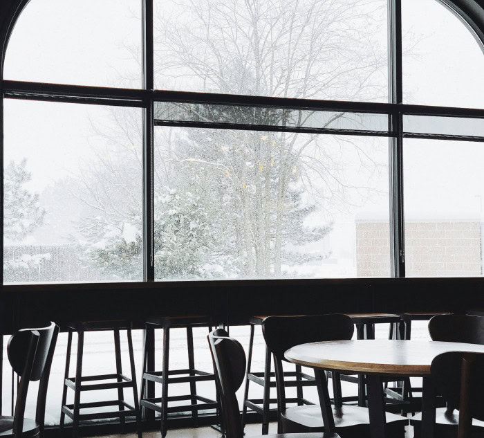  Restaurant en hiver  