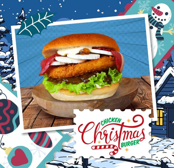  Le Chicken Christmas Burger  