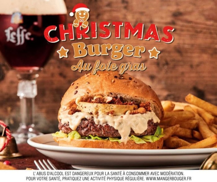  Christmas burger au foie gras  