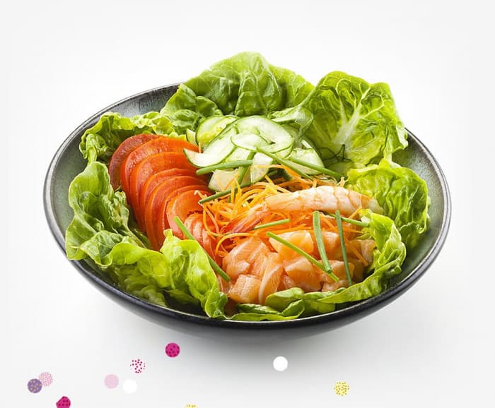  salade Saumon Crudités Matsuri  