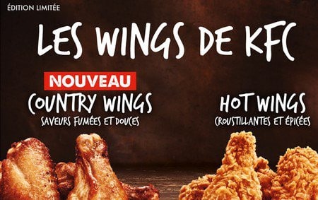  Les ailes de poulet chez KFC  