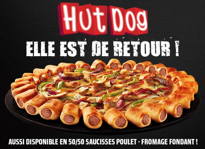 Pizza hot dog - Hut Dog  