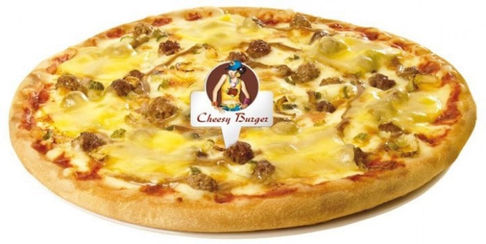  La pizza Cheezy Burger  