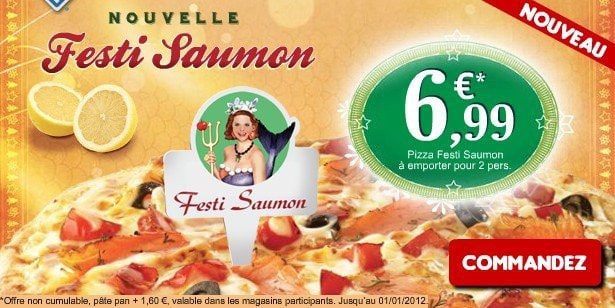  La pizza au saumon Festi Saumon  