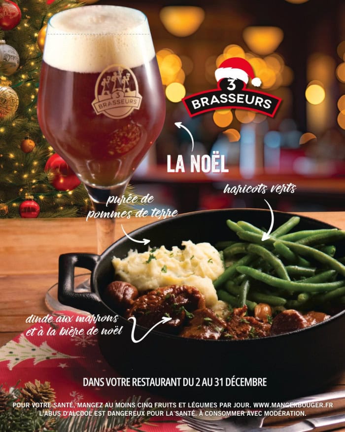  Une bière et un plat à Noël  