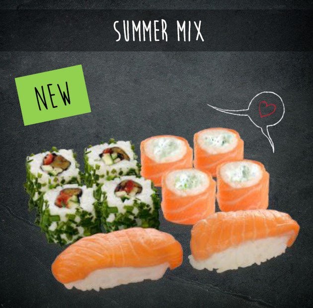  Plateau Summer Mix O Sushi  