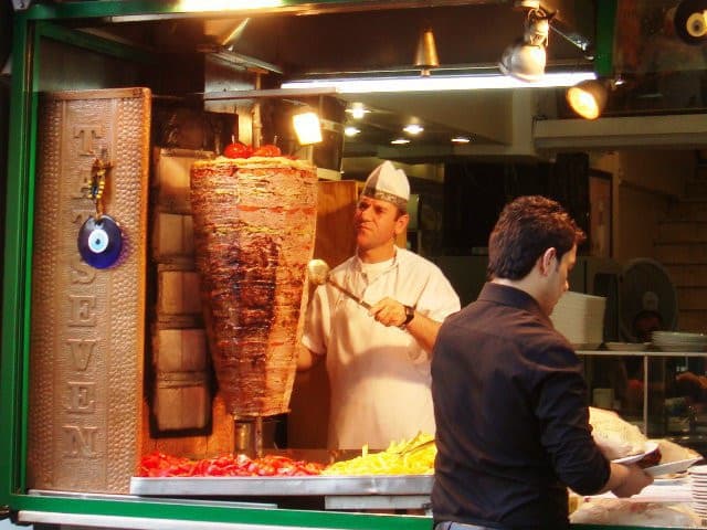  Kebab en broche   