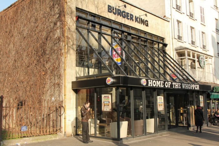  Burger King sur la rive gauche de Paris  