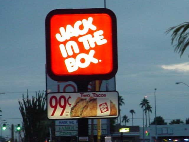  Panneau lumineux Jack in the Box  