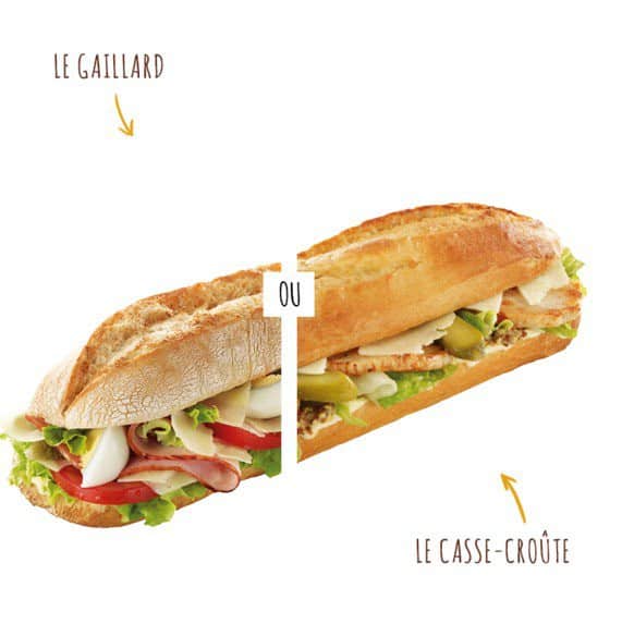  Sandwich Gaillard et sandwich Casse-Croûte  