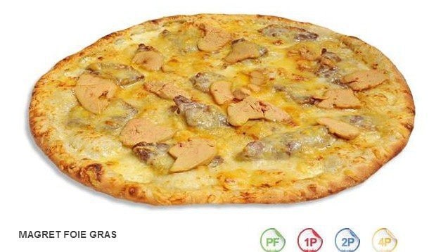  Pizza au magret et foie gras  