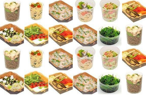 Diversité de plats et salades  