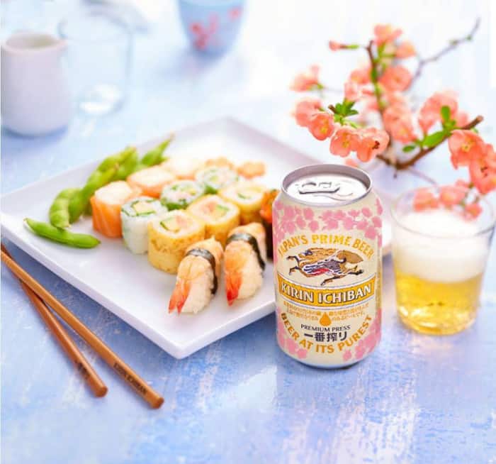  Menu Sakura et bière Kirin  