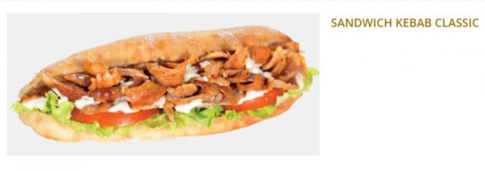  sandwich kebab Le Classic  