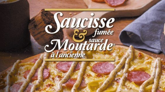  Pizza Saucisse fumée & Moutarde à l'ancienne  