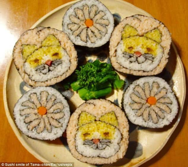  Des sushis transformés en oeuvre d'art  
