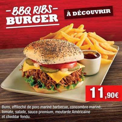   Le BBQ Ribs Burger  