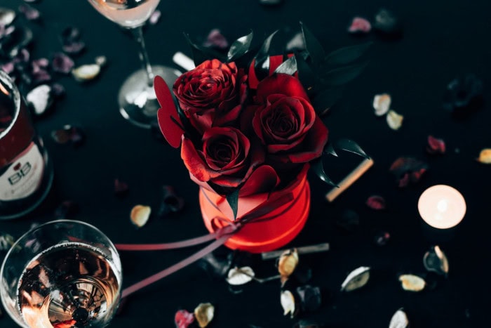  Rose et apéro St Valentin  