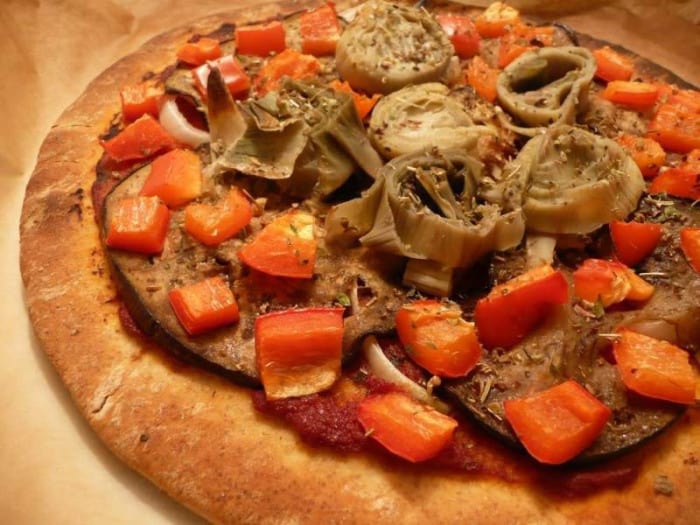  Pizza aux légumes et graines  