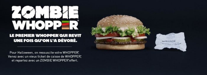  Zombie Whopper Burger King France  