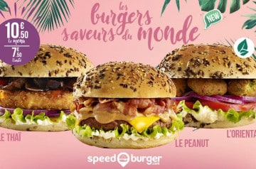 3 nouveaux burgers dans les Speed Burger