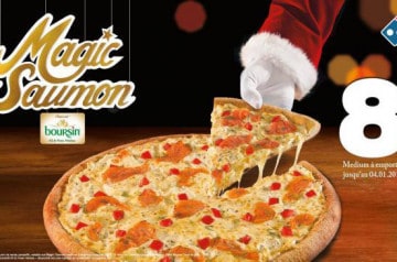 Domino's Pizza fête déjà Noël