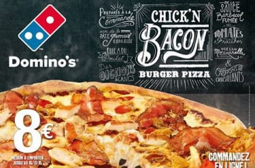 Domino’s Pizza organise une promotion sur ses pizzas burgers