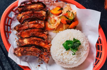 Grillades à la flamme Street Bangkok