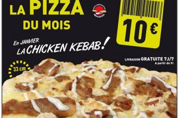 La Chicken Kebab Pizza Bonici