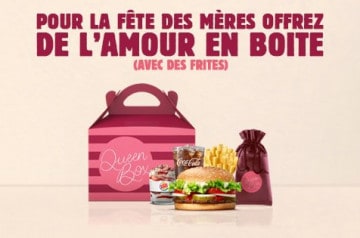 La Queen Box pour les mamans chez Burger King