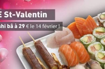 La Saint Valentin avec Sushi Bâ