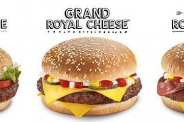 Les burgers Grand Royal de Mc Donald's